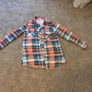 Plaid long sleeve shirt